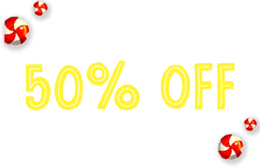 50% off your first monthly payment.