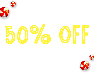 Wrap up a great deal with 50% OFF your first monthly payment.