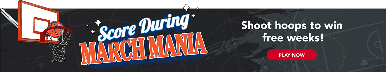 Score during march mania! Shoot hoops to win free weeks!
