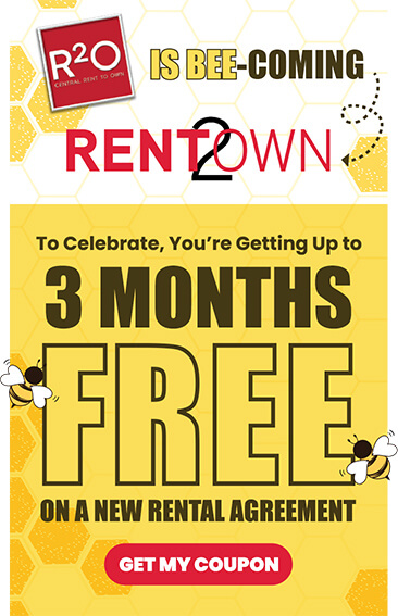 Buzz-Worthy News! R2O Is Bee-coming Rent2Own To Celebrate, You’re Getting Up To 3 Months Free On A New Rental Agreement