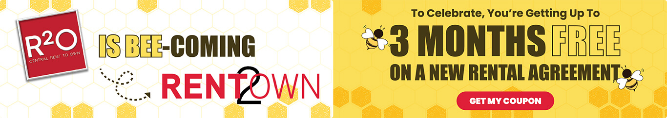 Buzz-Worthy News! R2O Is Bee-coming Rent2Own To Celebrate, You’re Getting Up To 3 Months Free On A New Rental Agreement